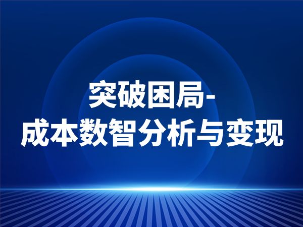 突破困局-成本数智分析与变现